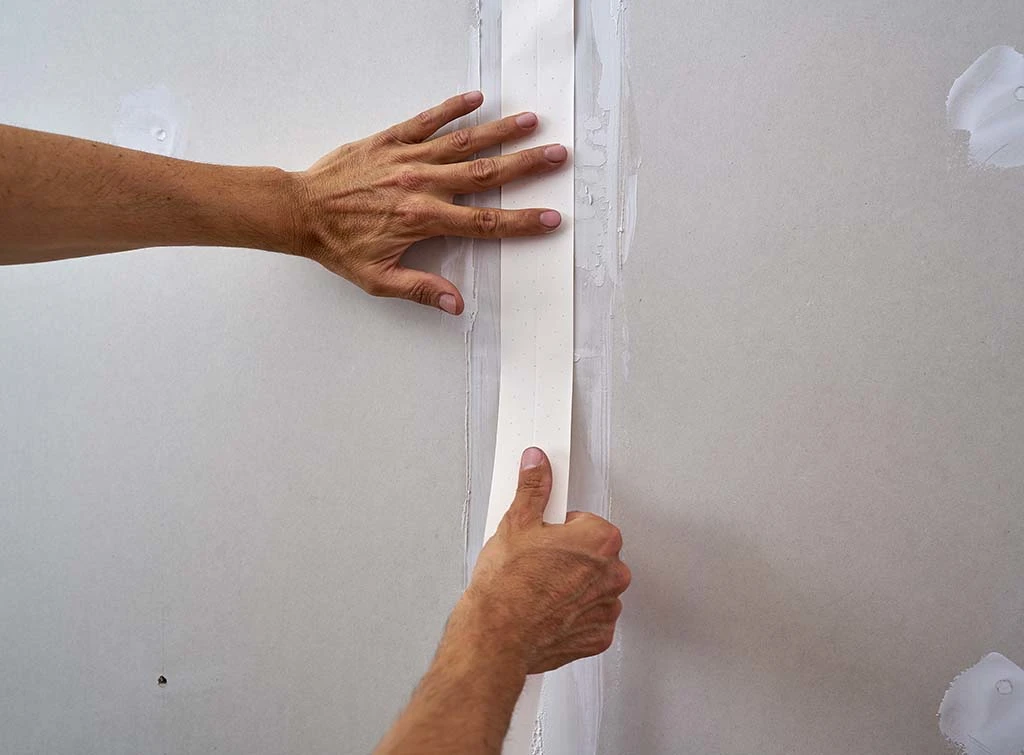 Plasterboard finishing detail
